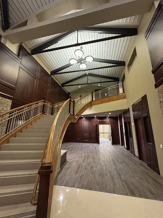 Venue corridor with stairway - Commercial remodeling by DRI Construction